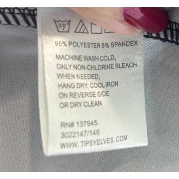 Tipsy Elves Women's Candy Cane Dress Holiday Black Size XXL NEW - Picture 7 of 7